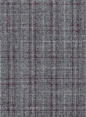 Серый костюм в светлую клетку из шерсти