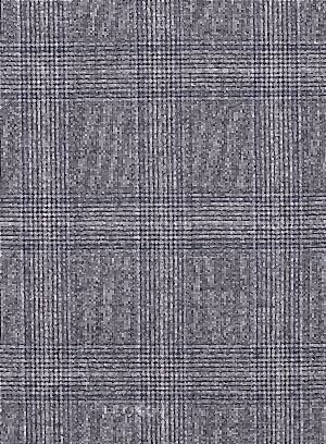 Темно-серый деловой костюм в клетку из шерсти