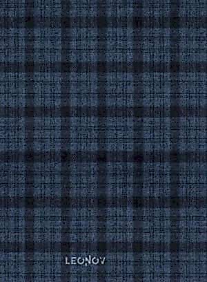 Темно-синий костюм в клетку из шерсти синий