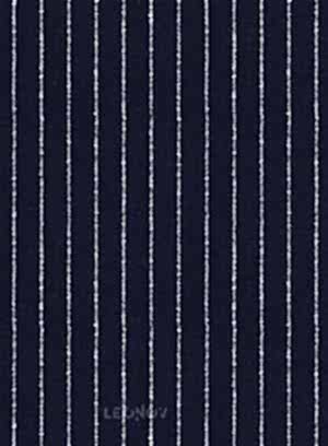 Костюм темно-синий в контрастную полоску из льна